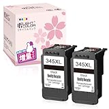 【Delightcolor】再生インク Canon（キャノン）用BC-345XL増量（ブラック）2個セット BC345 大容量 BC345XL 残量表示付き【対応機種】PIXUS(TS3130・TS203・TS303・TS3130S・TR4530・TS3330)