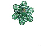 Fenteer ランダム色　光沢　高品質　ピーコック形　DIY風車　おもちゃ　庭　ガーデン　装飾　観覧車風車