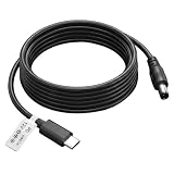 KKLM USB Type C PDケーブル Type-C入力からDC出力へ変換 5.5×2.5mm端子 12V昇圧 PD対応 最大60W 3A 充電用 USB-C to DC アダプターケーブル 電源コネクタ 扇風機 スマホ タブレット カメラ対応 ケーブル長1m