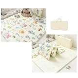 Orbezilプレイマット ベビープレイマット シームレス リバーシブル 折り畳み式 180×200×2cm 床暖房対応 両面使用 高密度XPE素材 厚手 持ち運び便利 すうじ