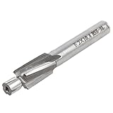 uxcell　エンドミル　シルバートーン　4枚刃　ストレートシャンク