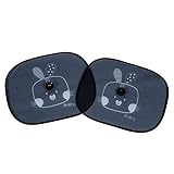 Redkite Folding Sunshades Sun Shades - Cotton Tail Rabbit Design - Black ... by Red Kite