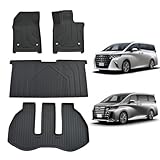 新型トヨタ・アルファード/ ヴェルファイア40系 フロアマット＆ラゲッジマット防水4枚セット ハイブリッド/ガソリン専用車専用 TPE素材使用 3D マット 滑り防止 防水 耐摩耗 お手入れ簡単 Alphard VELLFIRE 40系フロアマットゲッジマット (1~2列目フロアマット+ラゲッジマット)