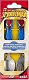Zak Design Spider-Man SPIO-3180 Easy Grip Flatware-Spoon and Fork Set, Pack Of 6 by Zak Designs [並行輸