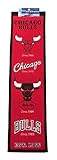 HeritageウールNBA Authenticシカゴブルズバナー8 " x 32 "