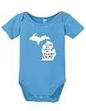 ライオンとTigers、レッドWings Oh MI Printed幼児ボディスーツベビーロンパース カラー: ブルー