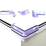 「12個セット」コーナークッション, Canwn 透明柔らいL型シリコンコーナーガード　赤ちゃん、お子様とご年配の方のケガ防止　台所、机、テーブル、テレビ台や戸棚などの家具の角を保護して　強い粘着力 