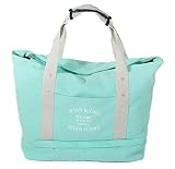 (ブリランテ) BRILLANTE キャンバス トート バッグ レディース 大容量 マザーズバッグ 旅行 スーツケース差し込み (ミント)