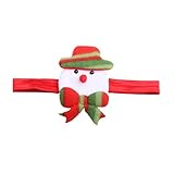 Tovadoo ヘアバンド 2点セット 子供用 女の子 クリスマスシリーズ サンタクロース 雪だるま 髪飾り 4色 キュート おしゃれ パーティー ダンス イベント用