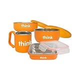 Thinkbaby Feedingセット – BPAフリー – オレンジ