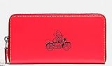 ディズニー 財布 Coach X Disney Mickey Leather Accordion Zip Wallet Red F58939 [並行輸入品]