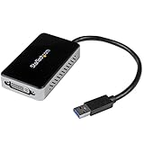 StarTech.com USB 3.0 - DVI変換アダプタ(USBポート x1付き) 外付けディスプレイ増設アダプタ 1920x1200 USB32DVIEH