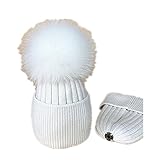 TYGJ ベビー 帽子　　ニット帽　ベビー キッズ 赤ちゃん 子 子供 用 かわいい 防寒保温　ホワイト