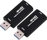 Tomicoco HDMI キャプチャーボード ビデオキャプチャー 60fps フルHD1080P hdmi video capture ゲーム生配信 ライブ会議 ライブビデオ配信 画面共有 録画に適用 キャプチャーカード (2台セット)