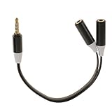Lovoski 　3.5mm　ステレオ　オーディオYスプリッタ 　2 メス to オス 　イヤホン/ヘッドフォンケーブルスプリッター　音楽共有