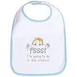 CafePress Pssst Big Sister Bib - Standard Sky Blue by CafePress