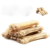 Flyz-JP 10本でし1パッケージ 2寸牛皮 犬噛むガム 犬 おやつ 上質 無添加 骨型のボーン 噛むおもちゃ 中型犬 またに最適