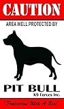 Protected By Pit Bull k9 Forces 8 x 12メタルサイン