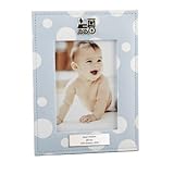 Blue Polka Dot Frame by Personalised Memento Company