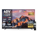 FPD チューナーレス テレビ 40V型 FHD Google TV フレームレス液晶テレビ Google Cast対応 インターネットビデ