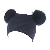 kinokoo ニット帽　毛糸帽 キッズ　ベビー　赤ちゃん　子供用 防寒 かわいい 暖かい 男の子 女の子 (46, ZQ)