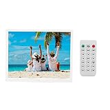 ASHA デジタルフォトフレーム、15インチ1024x768解像度HDディスプレイ画面デジタル額縁、MP3 MP4 画像再生をサポート、リモートコントロール付き、誕生日、結婚式用(US)