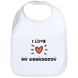 CafePress I Love My Grandaddy Bib - Standard Cloud White by CafePress