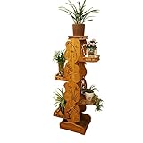 ソリッドウッドフラワーシェルフマルチレイヤーリビングルームフラワーシェルフ多層屋内フラワーポットラックバルコニー盆栽フレーム多層装飾的なディスプレイスタンド (サイズ さいず : Five layer
