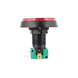 Cewaal 大きい 60mm ドーム凸形状タイプ LED点灯プッシュボタン アーケードコインマシンで動作するゲーム