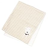 今治タオル PONちゃん ボーダー セルビエ (フェイスタオル, ベージュ)