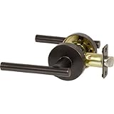 Designers Impressions Kain Design Contemporary Oil Rubbed Bronze Passage Euro Door Lever Hardware (H