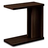 ottostyle.jp ソファサイドテーブル 【ダークブラウン】 PCデスク スタンド ベッド 木目