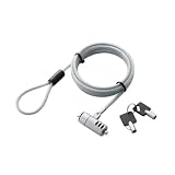 エレコム セキュリティワイヤー(1.8m/径4.5mm) シリンダー錠 90度首振 ESL-7I
