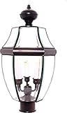 Maxim Lighting 6098CLBK 3 Light Brass Post Mount Light [並行輸入品]