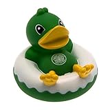 Baby Toys - Official Celtic FC Rubber Dinghy Duck Bath Toy - Novelty Baby Football Gift Ideas by Off