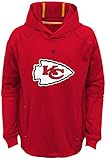 NFL Kansas City Chiefs Boys Youth「Mach」プルオーバーパーカー、レッド、S ( 8 )