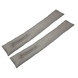 V S EMPORIUM 2 pcグレーカラー車車両シートギャップキャッチフィラークッションパッドフェイクレザー停止、アイテムDropping under the seat andコンソールハンドブレ