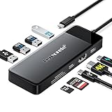 Lemorele USB C ハブ ドッキングステーションType C タイプC 9-in-1 4K@30Hz HDMI 拡張 PD100W急速充電 TF&SDカードリーダー