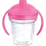 Tervis Sippy Cup withピンクSippy蓋、6オンス、クリア