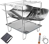 焚き火台 焚火台 コンパクト 1台3役 折りたたみ キャンプ 軽量 ャンプ用品 炊き火台 キャンプ たき火台 焚き火台セット 収納ケース付き (吹き棒付きセット)