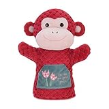 アーリーラーニングドール動物人形ファンシー玩具ハンドパペットモンキーモデルレッド