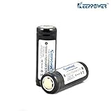 KeepPower 18500 1700 mAh 3.7 V保護された充電式Li - Ionバッテリー/。仕様:。ブランド:。KeepPower。。モデル:。18500。。カラー:。ブラック。。材質:
