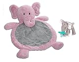 Bestever Pink Elephant Mat with WubbaNub Pacifier by Mary Meyer