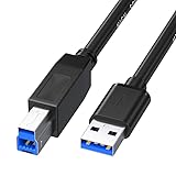 USB 3.0 ケーブル USB 3.0 A B ケーブル ブラック USB タイプA オス タイプB オス(1.5m)