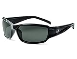 Ergodyne Skullerz Thor Anti-Fog Safety Sunglasses - Black Frame, Smoke Lens [並行輸入品]