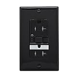 Eaton GFCI Self-Test 20A -125V Tamper Resistant Duplex Receptacle with Nightlight & Standard Size Wa