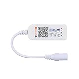 Tomshine DC5V-24V ブルートゥース V4.0 LEDテープライト用 RGBコントローラ リモコン Android/iosスマートフォン用APP制御