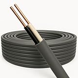 VVRケーブル 2.0mm-2芯 丸形 灰色 1ｍ単位切り売り 600Vビニル絶縁ビニルシースケーブル 屋内配線 VVR電線 2.0㎟ 2C VVR 電線 ケーブル 2.0sq-2c