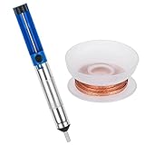 Taotree はんだ吸取器手動式ハンダ吸取器吸取りポンプと1.5mはんだ吸取り線 はんだの除去　ハンダクリーナー 強力吸引