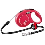 フレキシ (flexi) ニュークラシック コード S(12kg未満) 8m レッド [犬用リード]